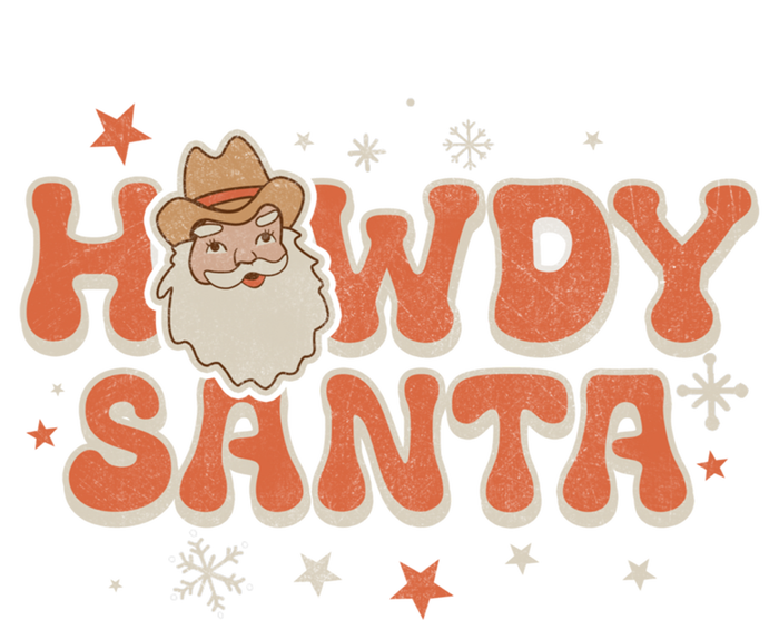 Groovy Christmas Howdy Santa Xmas Cute Cow Santa Claus Cute Gift Long Sleeve Shirt