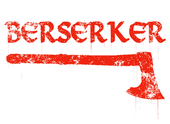 Berserker Bloody Axe Norse Viking Warrior Poster