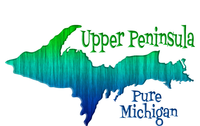 Up Upper Peninsula Michigan Ombre Yoopers 906 T-Shirt