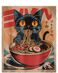 Cat Ramen Japanese Funny Graphic Tees Kawaii Cat Anime Women's Knotted Racerback Tank