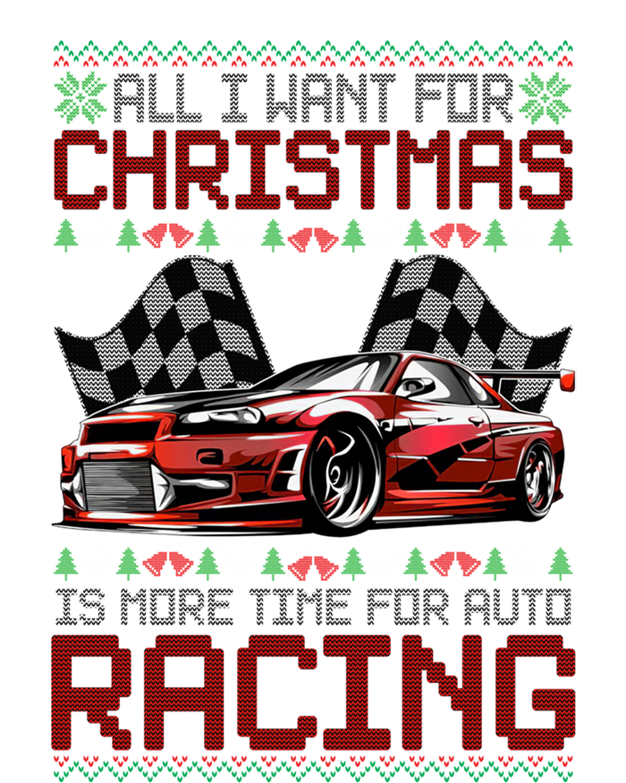 Christmas Auto Racing Funny Ugly Xmas Gift Tie-Dye T-Shirt