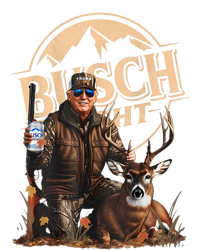 Retro Trump Hunting Deer Funny Drinking Beer Hunting On Back T-Shirt