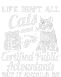 Life IsnT All Cats And Certified Public Accountant Cpa Be Women's Tri-Blend 3/4-Sleeve Raglan Shirt