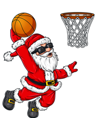 Christmas Santa Claus Dunking A Basketball Xmas Gift Women's Flannel Pajama Set