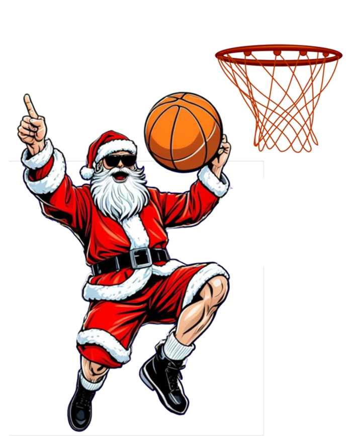 Christmas Santa Claus Dunking A Basketball Xmas Gift T-Shirt