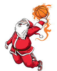 Christmas Santa Claus Dunking Xmas Holiday Basketball Player Gift Toddler Long Sleeve Shirt