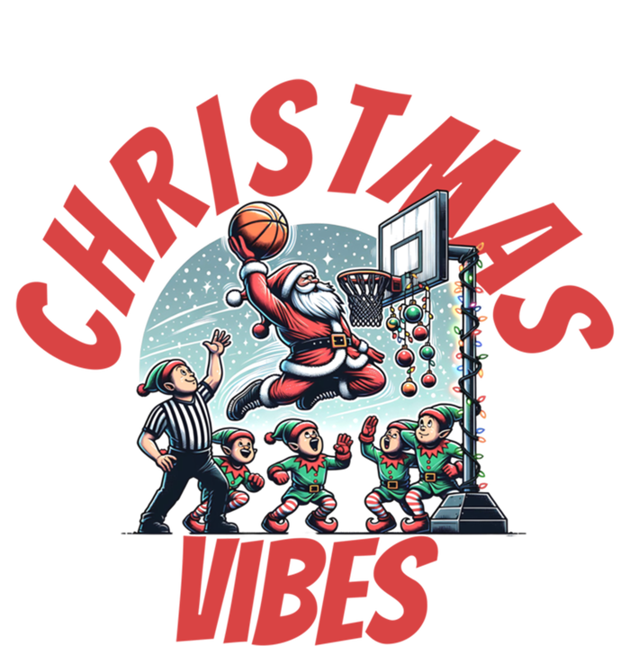 Christmas Santa Claus Playing Basketball With Elves Great Gift T-Shirt