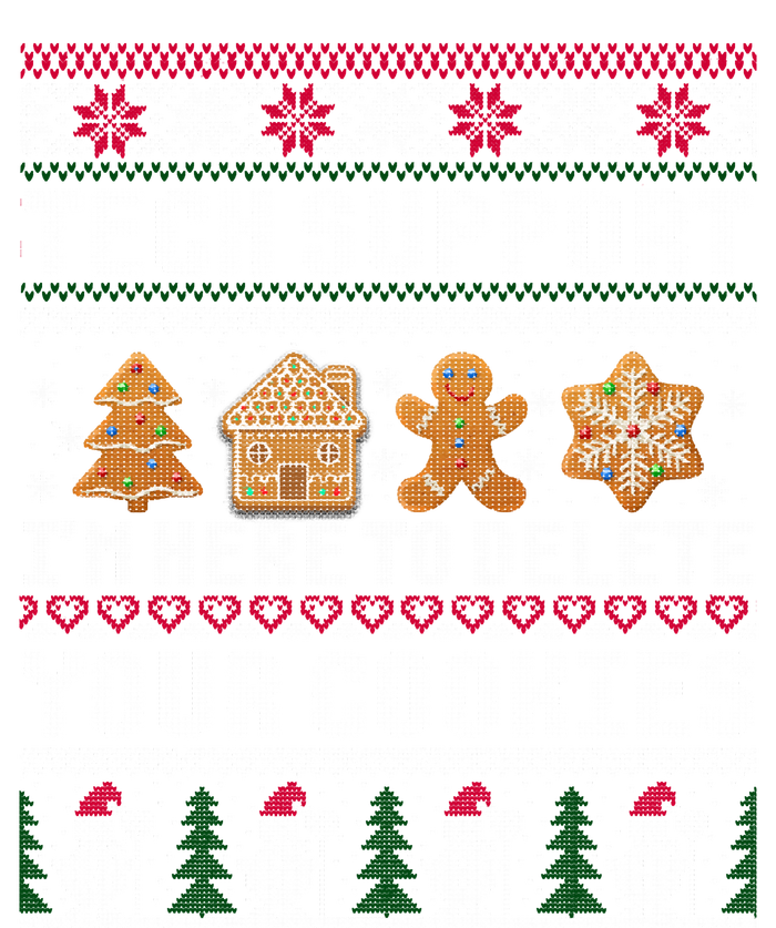 Tech Support I Am Here To Delete Your Cookies Funny Ugly Christmas T-Shirt