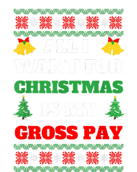 All I Want For Christmas Is My Gross Pay Funny Joke Sustainable Knit Beanie