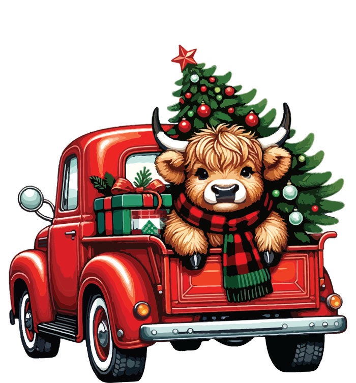 Christmas Cow Lights Red Truck Christmas Tree Sweatshirt