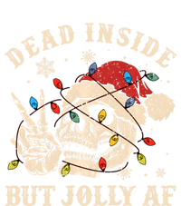 Dead Inside But Jolly Af Funny Skeleton Lights Christmas Gift Sweatshirt