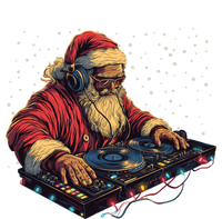 Dj Santa Claus Spinning Christmas Beats Funny House Music Gift Women's T-Shirt