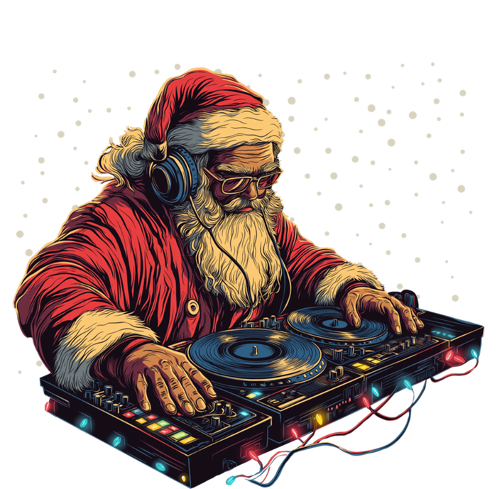 Dj Santa Claus Spinning Christmas Beats Funny House Music Gift Women's T-Shirt