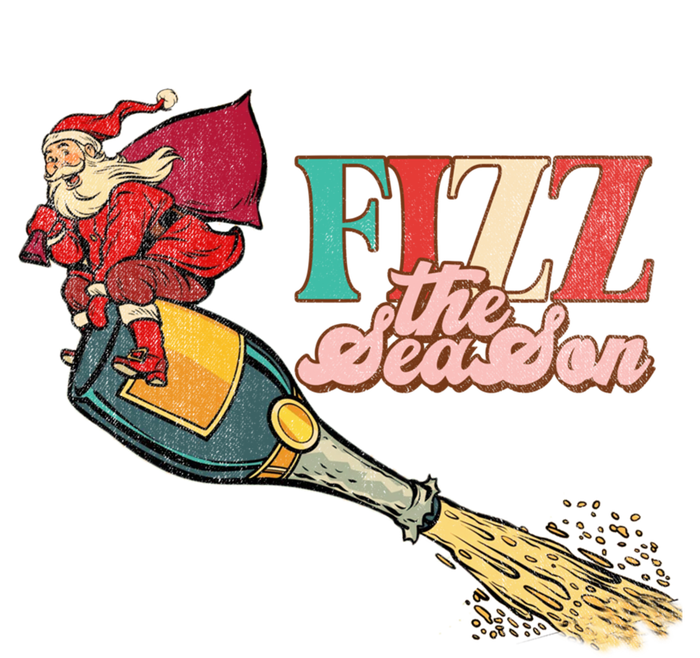 Fizz The Season Be Merry Santa Claus Xmas Champagne Gift T-Shirt