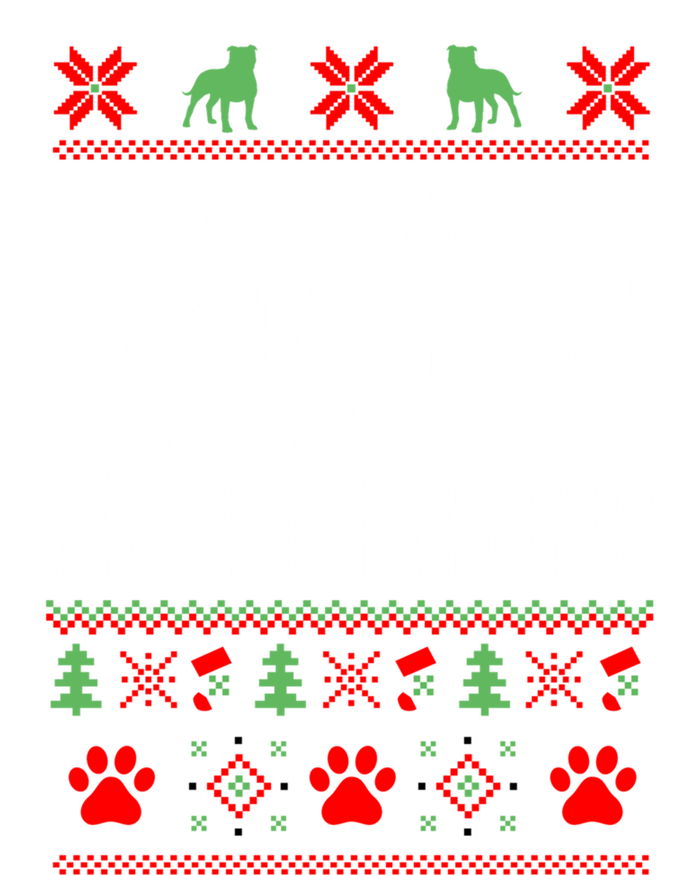 Pitbull Christmas Lovers Merry Pitmas Ugly Christmas Gift T-Shirt