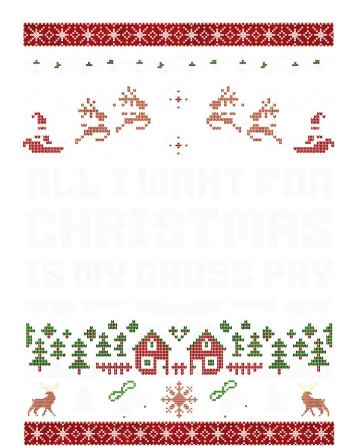 All I Want For Christmas Is My Gross Pay Funny Joke Bumper Sticker