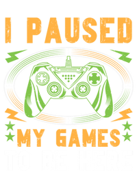 I Paused My Games To Be Here Gamer Idea Vintage Style Gift Ladies Essential Tank