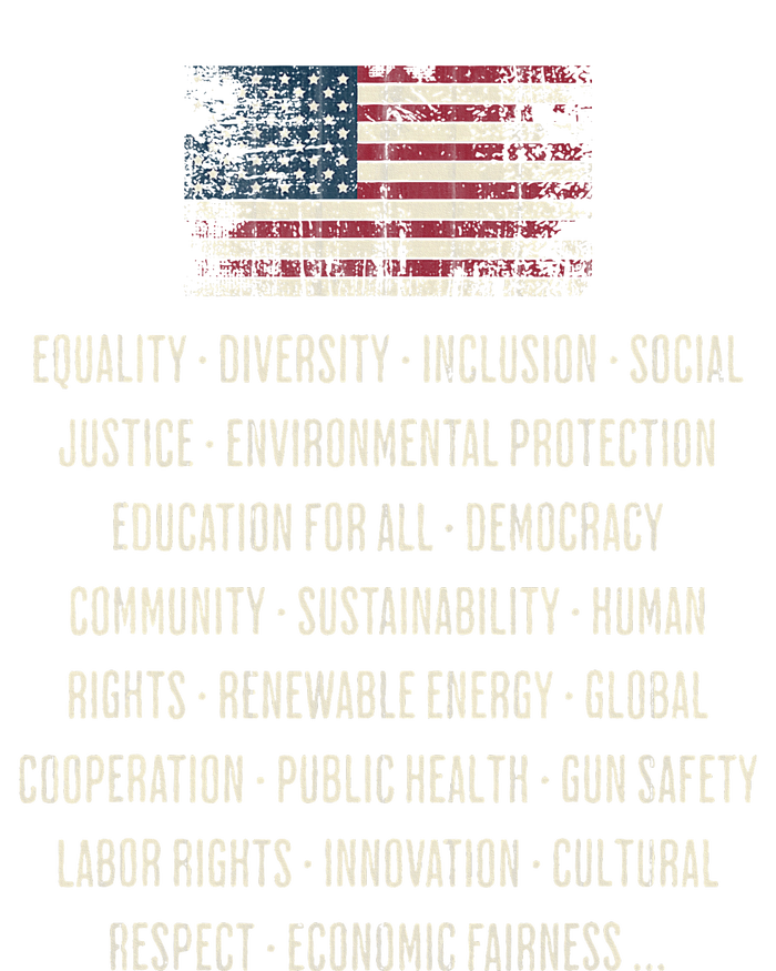 Democrats Values Equality Diversity Education T-Shirt