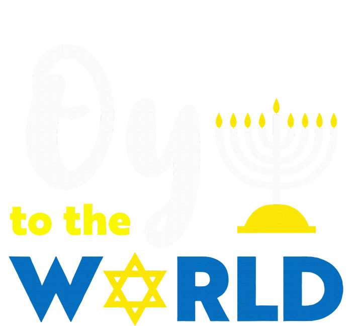 Oy To The World Funny Happy Hanukkah Youth Performance Sprint T-Shirt