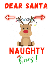 Dear Santa They Are Naughty List Reindeer Funny Christmas Cute Gift Long Sleeve Shirt