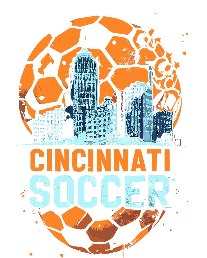 Cincinnati Soccer City Skyline Cool Cincy 513 T-Shirt