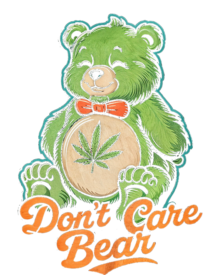 Bear Smoking Weed Holding Bong DonT Care Bear Marijuana T-Shirt