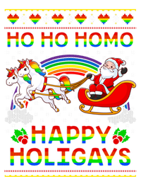 Pride Santa Ho Ho Homo Happy Holiugly Christmas Cool Gift Ladies Long Sleeve Shirt