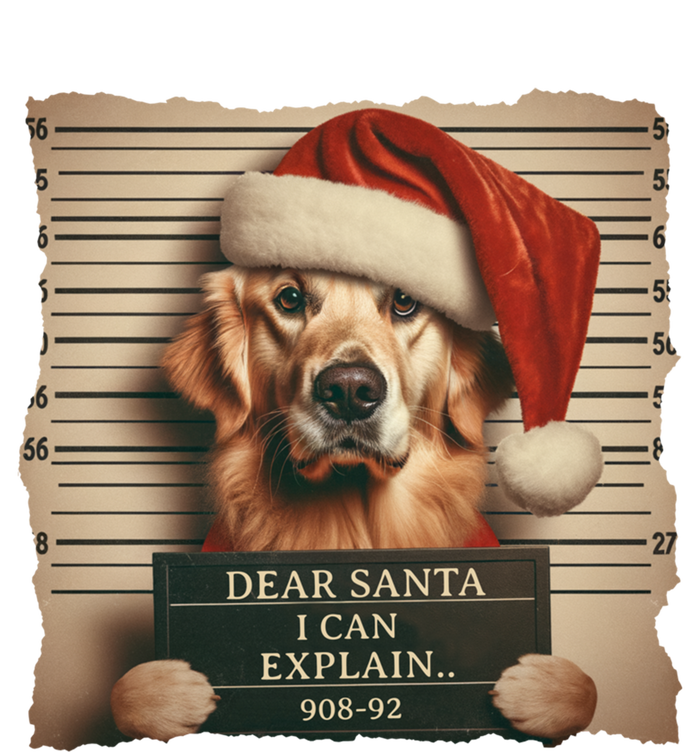 Golden Retriever Dogs Christmas Dear Santa I Can Explain Gift Women's Flannel Pajama Set