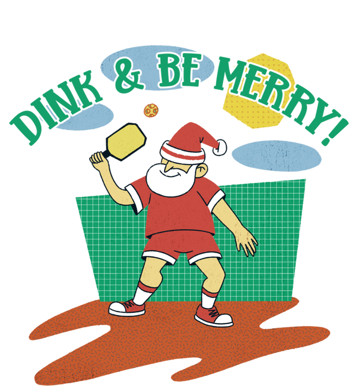 Dink And Be Merry! Santa Claus Fun Christmas Pickleball Memes Gift Full-Length Apron With Pockets