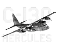 C 130 Hercules Military Airplane T-Shirt