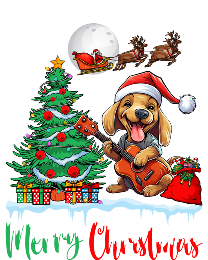 Dog Lover Xmas Tree Santa Hat Merry Christmas Dachshund Dog Great Gift T-Shirt