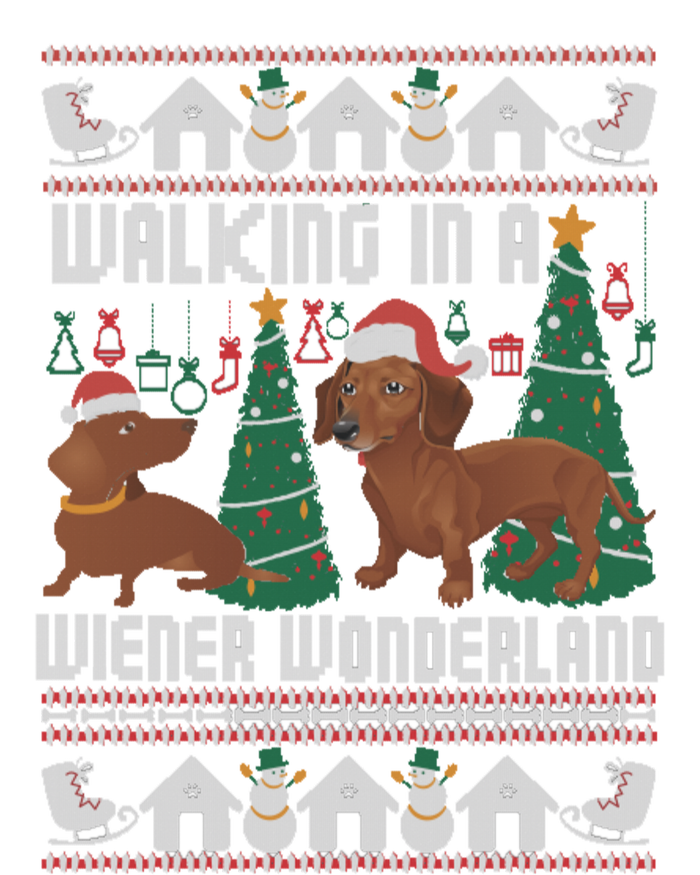 Funny Dachshund Walking In A Wiener Wonderland Family Pets Cool Gift Kids Hoodie