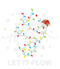 Funny Let It Flow Anatomy Heart Cardiac Nurse Santa Hat Xmas T-Shirt