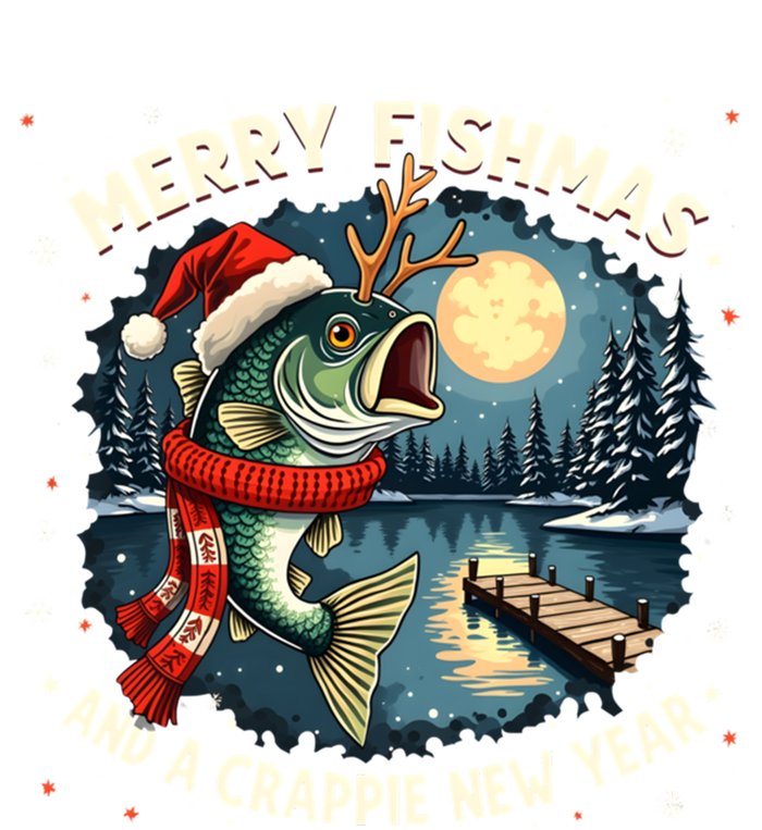 Funny Fishing Holiday Merry Fishmas And A Crappie New Year Gift T-Shirt