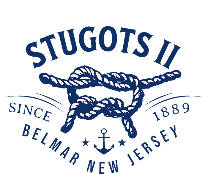 Stugots Belmar Nj Anchor Distressed Sarcastic Boating T-Shirt