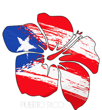 Puerto Rico Culture Roots Amapola Boricua Flag Long Sleeve Shirt