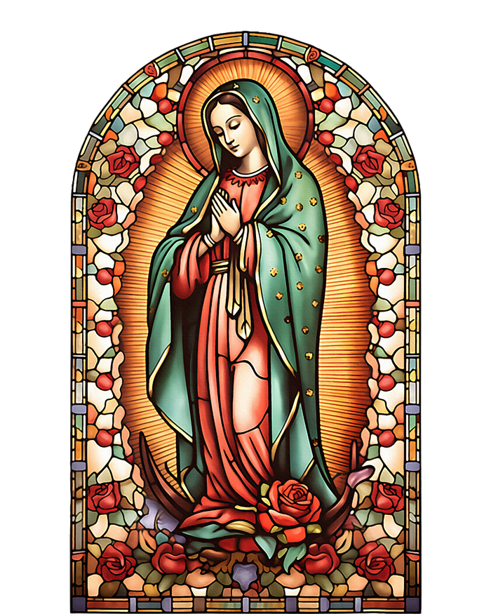 Catholic Saint Lady Of Guadalupe Graphic Women Virgin Mary Insulated Varsity Jacket