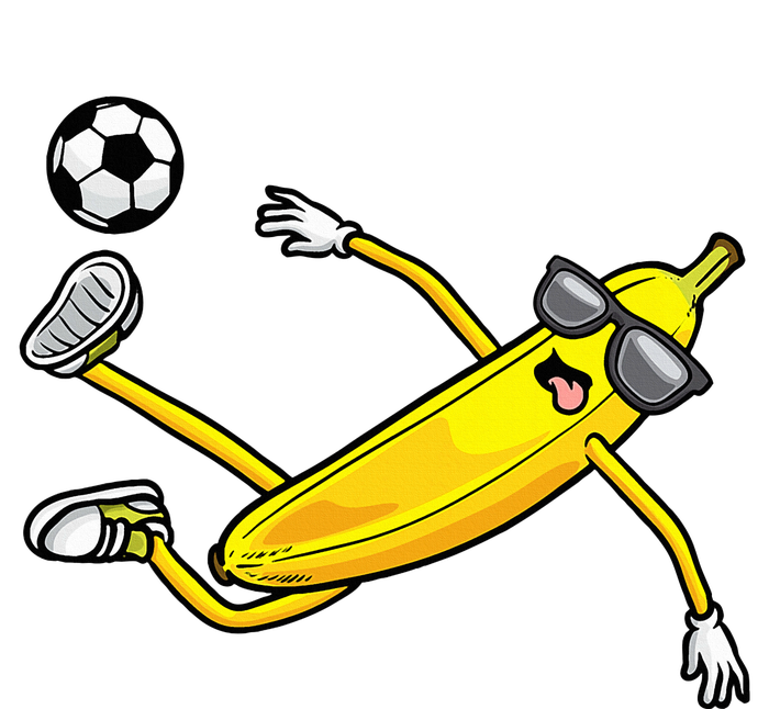 Banana Playing Soccer Fruit Soccer Player T-Shirt