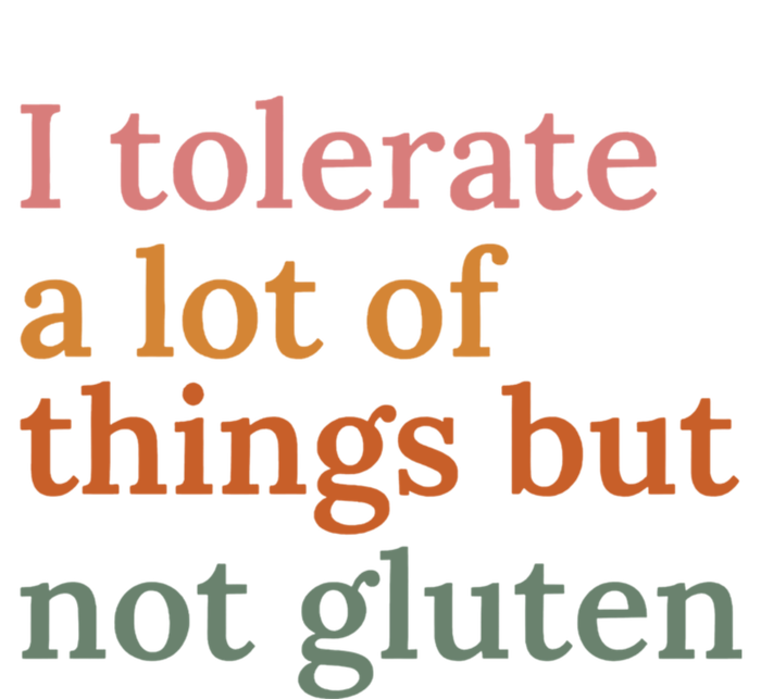 I Tolerate A Lot Of Things But Not Gluten Softstyle Adult Sport Polo