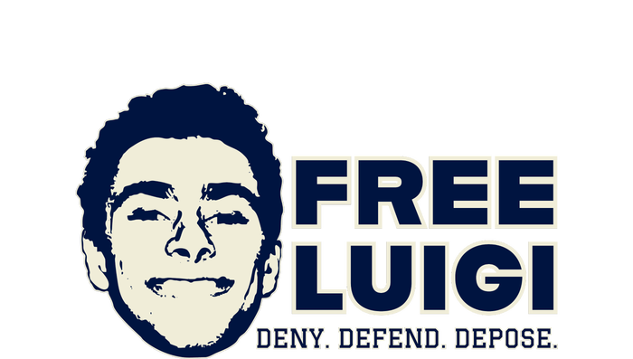 Free Luigi Mangione — Deny Defend Depose Long Sleeve Pajama Set