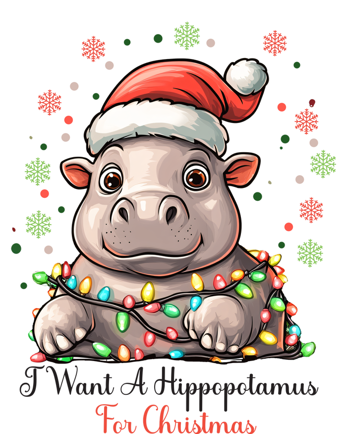 I Want A Hippopotamus For Christmas Xmas Holiday T-Shirt