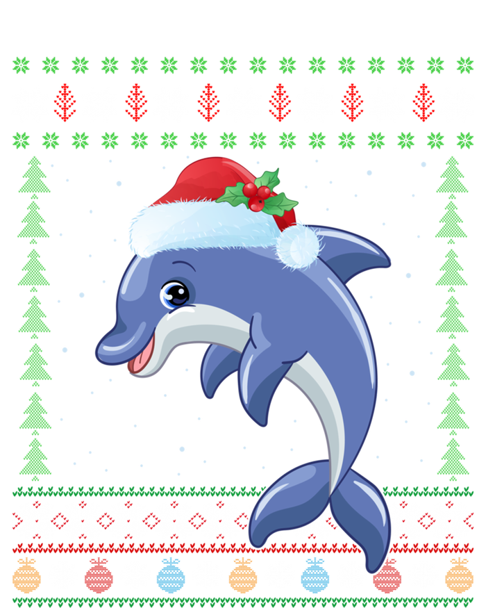 Dolphin Lover Xmas Ugly Santa Dolphin Christmas Cool Gift Sweatshirt