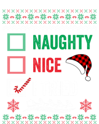 Funny Christmas Nice Naughty I Tried Ugly Red Plaid Gift T-Shirt