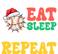 Funny Eat Sleep Baseball Repeat Christmas Snowflakes Xmas Cool Gift T-Shirt