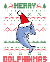 Funny Merry Dolphintmas Ugly Christmas Dolphin Santa Gift T-Shirt