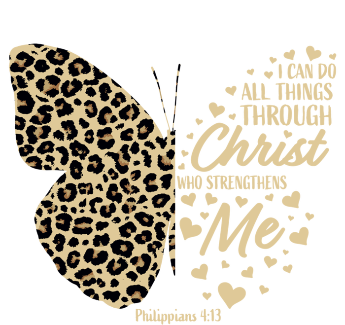 Christian Bible Verse Butterfly Cheetah Mom N Gift T-Shirt