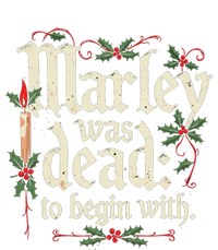 Marley Was Dead To Begin With Funny Novelty Christmas Women's Crop Top Tee