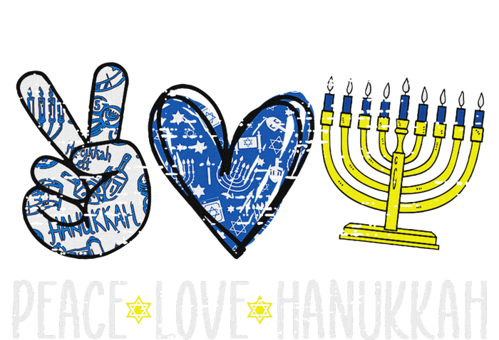 Peace Love Hanukkah Vintage Chanukah Jewish T-Shirt