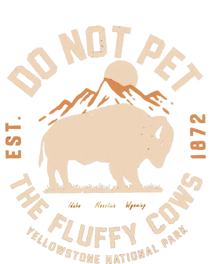 Yellowstone National Park Do Not Pet The Fluffy Cows Est 16 in Basic Backpack