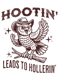 Hootin Leads To Hollerin Funny Vintage Owl Graphic T-Shirt